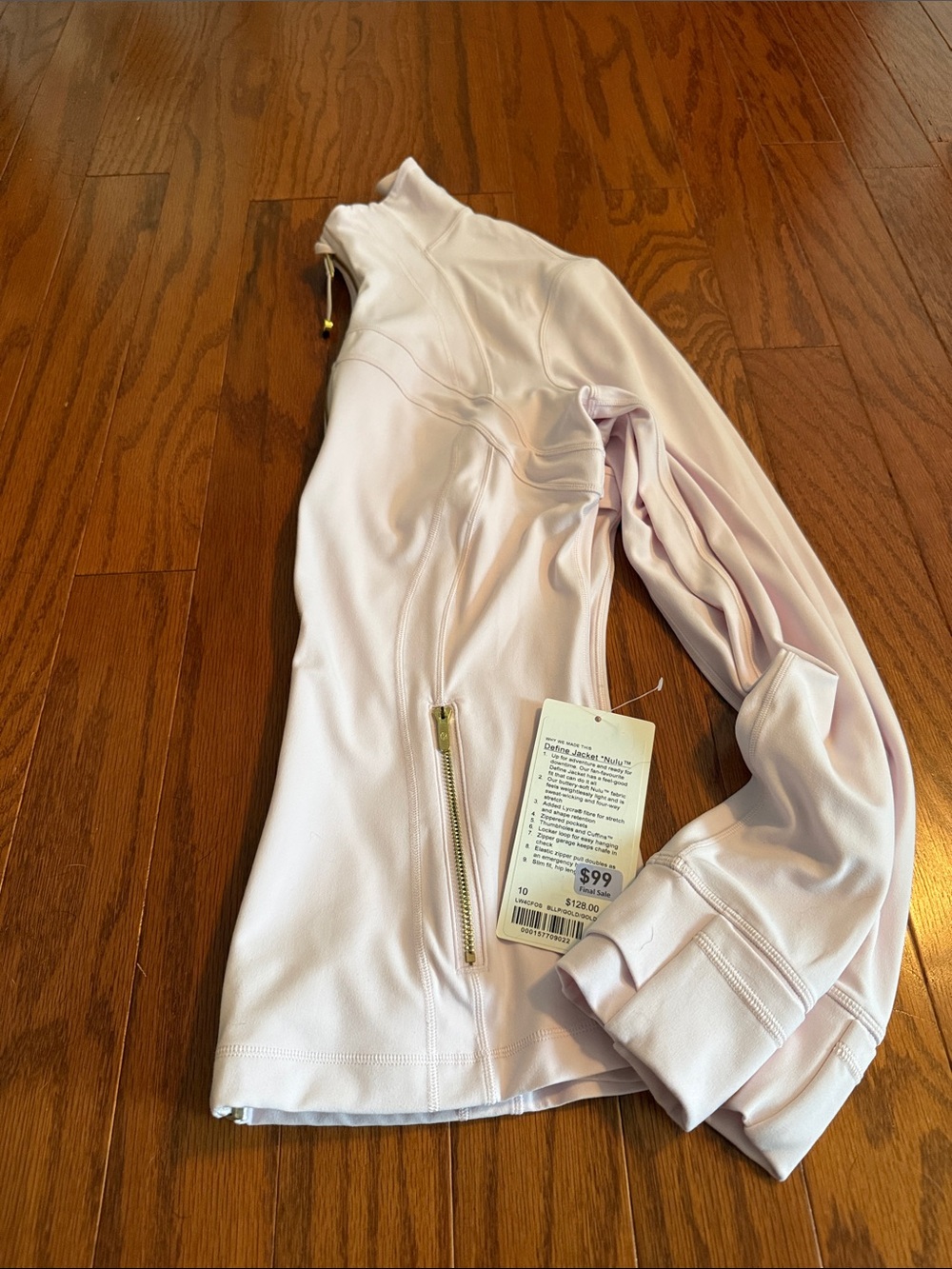 lululemon athletica Light Pink Full-Zip Hoodie